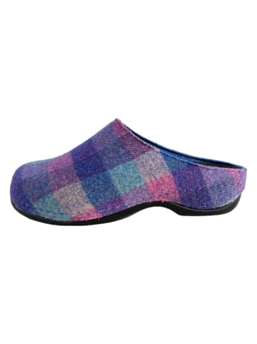 Berkemann Clog Pantoffel in blau/kombi