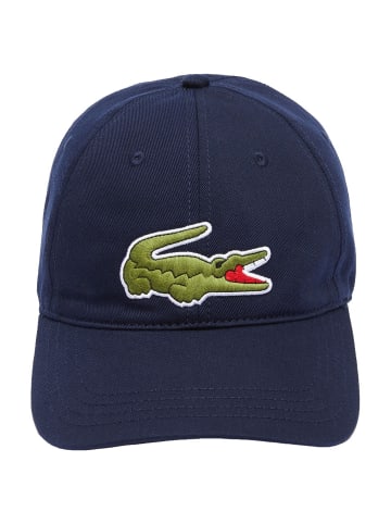 Lacoste - Cap mit Logo aus Bio-Baumwolle in navy blue