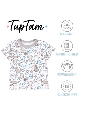 TupTam 5er- Set Kurzarmshirts in beige Modell 1