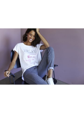 Laura Scott Shirtbluse in weiß-pink