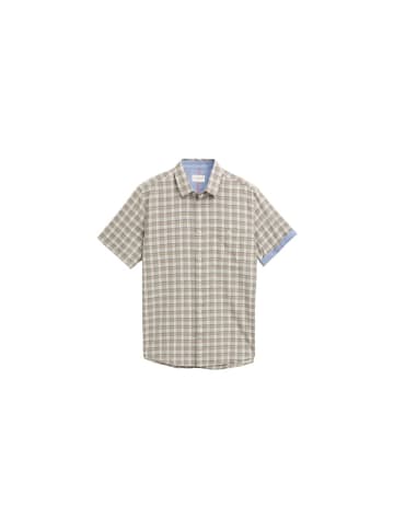 Tom Tailor Halbarmhemd in green white check