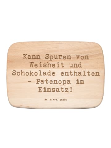 Mr. & Mrs. Panda Vesperbrett Spruch Patenopa und Weisheit mit Sp... in Transparent