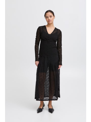 ICHI Langarm-Bluse IXLACEY Slim fit in Black
