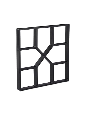 relaxdays 2x Betonform in Schwarz