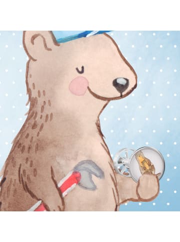 Mr. & Mrs. Panda Waschbecken Abfluss Otter Kind ohne Spruch in Grau Pastell