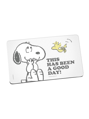 Geda Labels Frühstücksbrettchen Snoopy Good Day in Weiß - 23,5x14,5x0,3cm