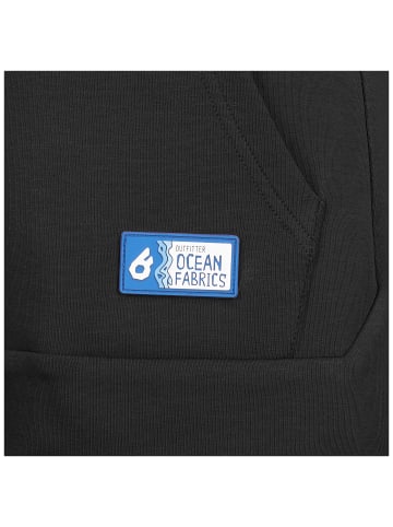 OUTFITTER Kapuzenjacke OCEAN FABRICS TAHI in schwarz