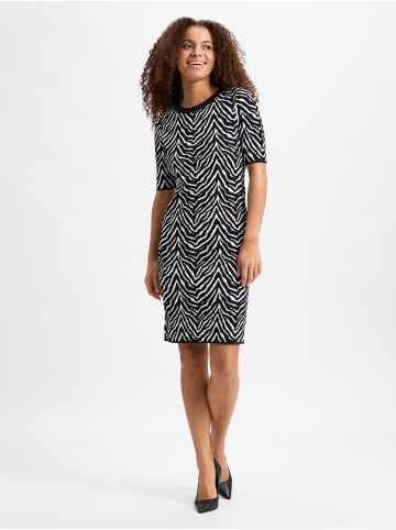 comma Kleid in schwarz weiß - 0001