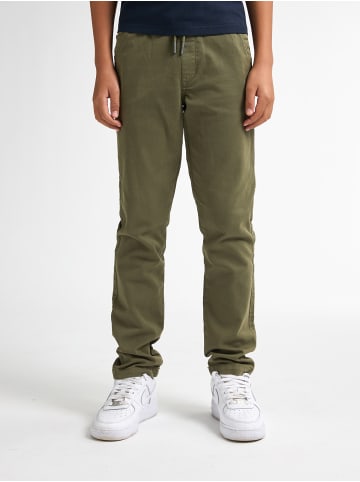 Petrol Industries Chino-Hose mit Kordelzug Sharkline in Grün