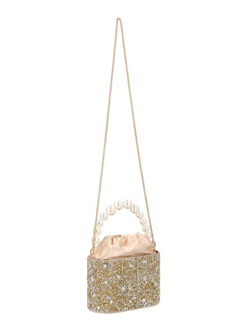faina Women Handbag in Gold
