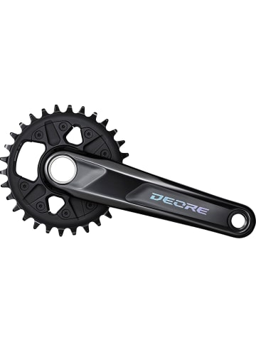 SHIMANO Kurbelgarnitur DEORE FC-M6120-1 12-fach, 30T, 165 mm in schwarz