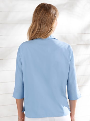 Sieh an! Bluse in bleu