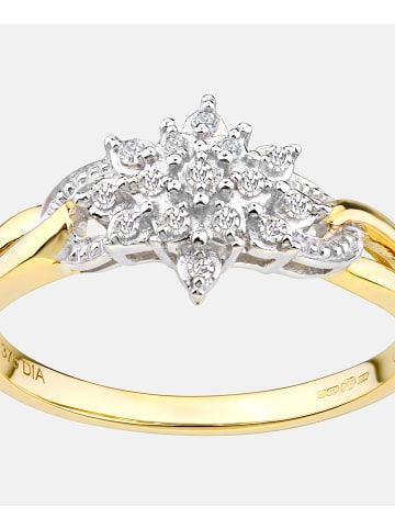 Diamant L'éternel Ring aus 375 Gelbgold mit Diamant