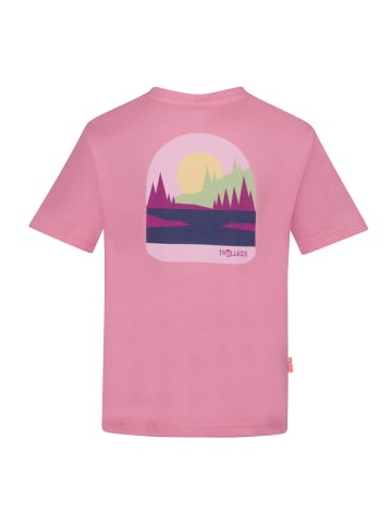 Trollkids T-Shirt Gryllefjord Panorama (GOTS) in candy pink/fresh berry