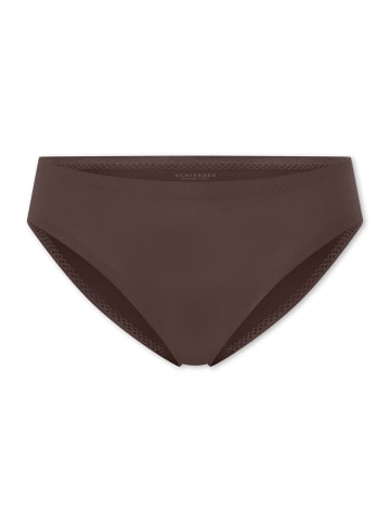 Schiesser Slip Invisible Soft in deep brown