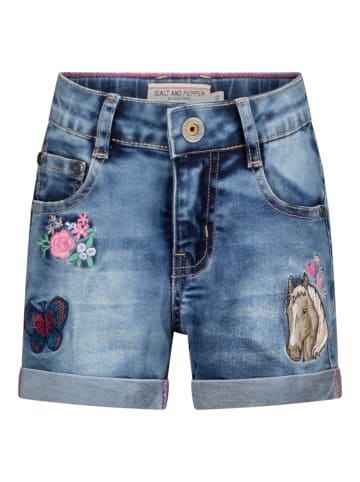 Salt and Pepper  Jeans-Shorts Dream Horse in mid blue