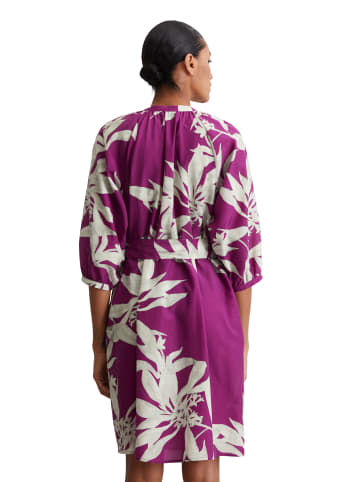 Marc O'Polo Kurzes Print-Kleid relaxed in Dark Pink