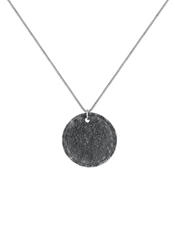 KUZZOI Halskette 925 Sterling Silber Geo in Schwarz