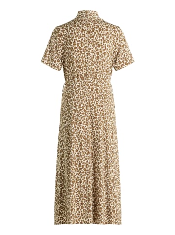 Betty Barclay Midikleid mit Volant in Beige/Khaki