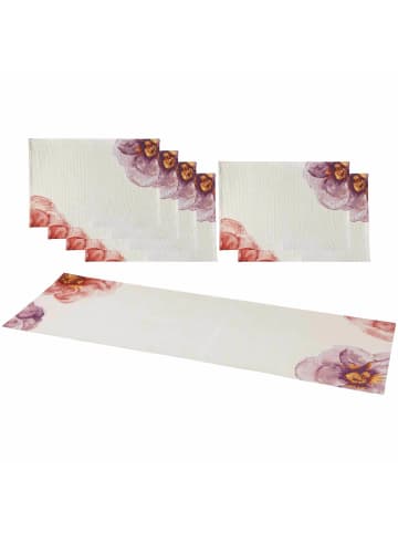 Villeroy & Boch 7-tlg. Tischset Rose Garden in Rosa