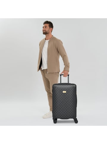 Lazarotti Palermo 4 Rollen Trolley M 66 cm in black