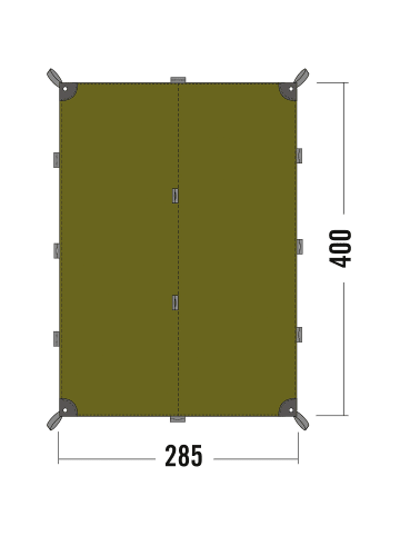 Tatonka ZELTUNTERLAGE 250x155 in Oliv