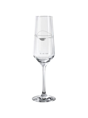 Mr. & Mrs. Panda Sektglas Avocado Yoga ohne Spruch in Transparent