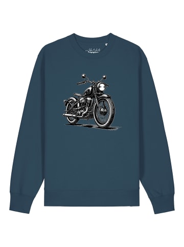 wat? Apparel Sweatshirt Classic Motorrad in Petrol