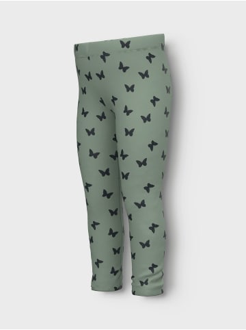 name it Hose 2er-Set Regular Fit Elastisch Allover-Print in Grün-2