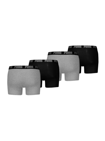 Puma Boxershorts PUMA MEN EVERYDAY BASIC BOXERS 2P in Black / Grey Melange