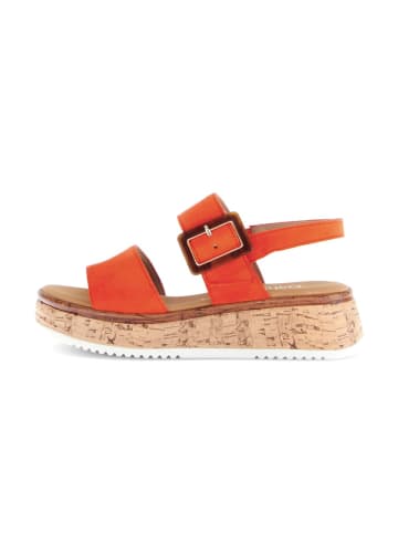 Gabor Plateau Sandalen in orange