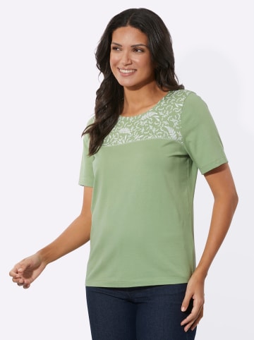Sieh an! Kurzarmshirt in eucalyptus-ecru