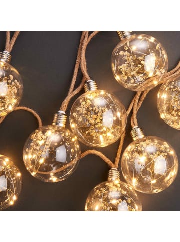 Butlers LED-Lichterkette BULB LIGHTS in Braun