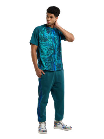 Carlo Colucci T-Shirt Eschfaller in Türkis