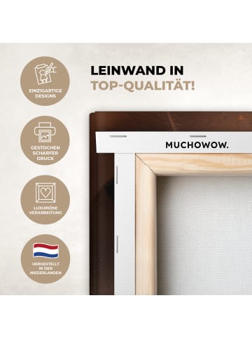 MuchoWow Leinwand bilder Goldenes Gesicht (BxH)