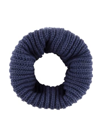 Sterntaler Strick-Schlauchschal uni in marineblau