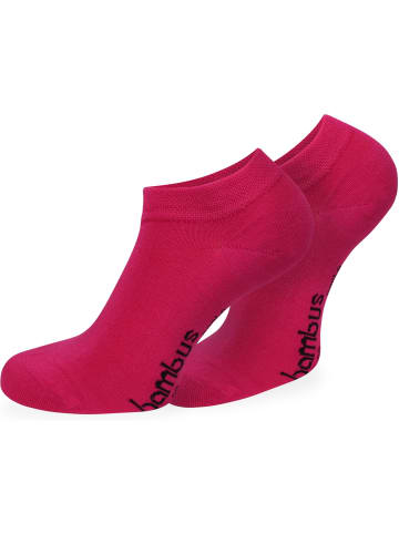normani 6 Paar Viskose-Gesundheitssocken Sneakers in Pink/Rosa/Weiß