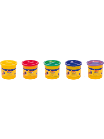 Jovi Knetmasse Soft Dough Blandiver Packung mit 5 Dosen a 110g