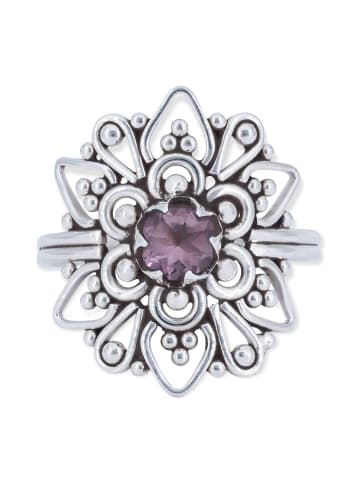 mantraroma 925er Silber - Ringe mit Amethyst facettiert