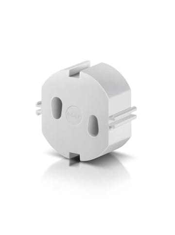 Reer [5 Stück] Steckdosenkappe weiß in Weiß ab 0 Monate