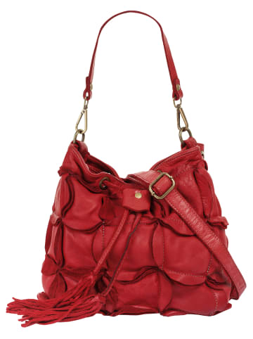 Samantha Look Handtasche echt Leder in rot