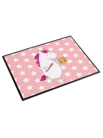 Mr. & Mrs. Panda schreibtischunterlage Einhorn Künstler ohne Spruch in Rot Pastell