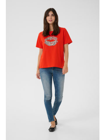 CULTURE T-shirt CUnuga Relaxed fit in Fiery Red