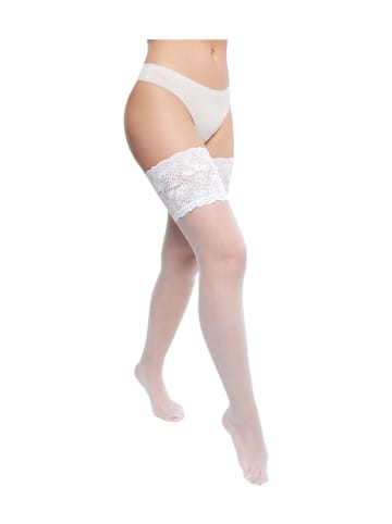 Trasparenze Halterlose Strümpfe CARLOTTA in bianco