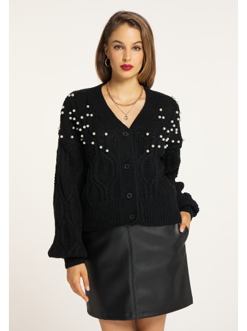 faina Damen Strickjacke in Schwarz