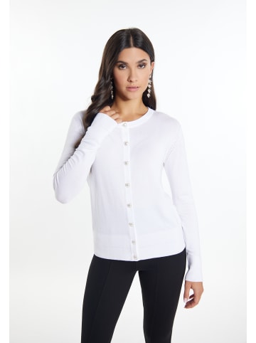 faina Damen Strick Cardigan in Weiss