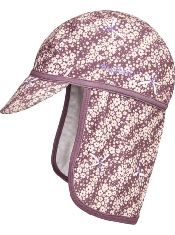 Playshoes Kinder Mütze "Uv-Schutz Mütze Blümchen" in Lila