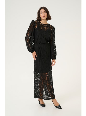 Kaffe Langarm-Bluse KAlanice in Black Deep