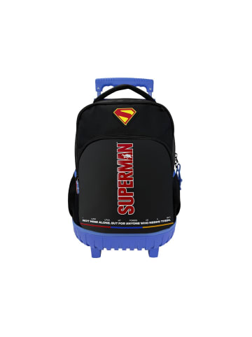 DC Comics Superman Schulrucksack Trolley Kinder Rucksack mit 3 Fächern