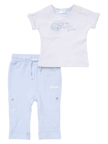 Rock a Bye Baby Boutique 2tlg Set Shirt + Hose Rock A Bye in weiß hellblau